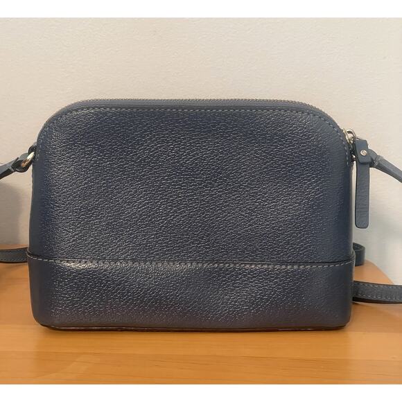 Kate Spade Blue Wellesley Hanna Leather Crossbody Handbag Shoulder Bag Purse - Picture 2 of 11